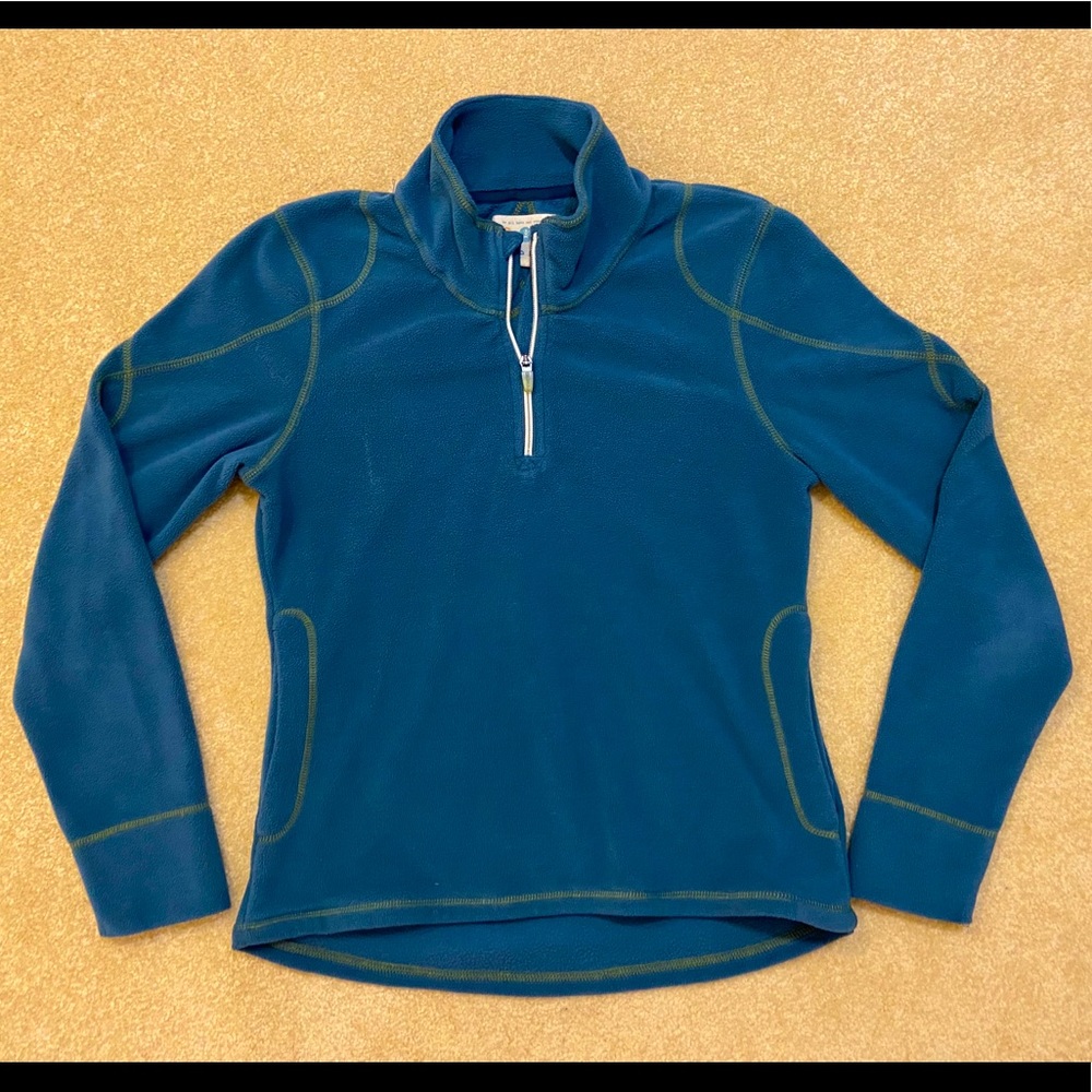 Title Nine 1/4 Zip Blue Fleece Pullover